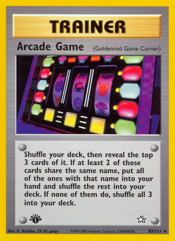 Neo Genesis Arcade Game #83/111 first edition